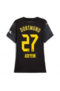 Borussia Dortmund Karim Adeyemi #27 Voetbaltruitje Uit tenue Dames 2024-25 Korte Mouw